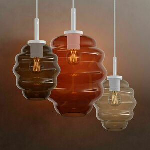 Pendel s.luce Echos 189004 konjaksglas Ø18 cm E27 vit kabel 500 cm small 11