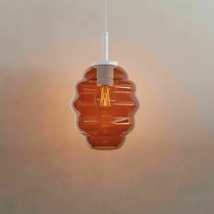 Pendel s.luce Echos 189004 konjaksglas Ø18 cm E27 vit kabel 500 cm small 12