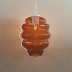 Pendel s.luce Echos 189004 konjaksglas Ø18 cm E27 vit kabel 500 cm small 13
