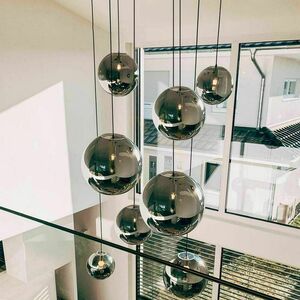 Ljuskrona s.luce Orb glas koppar 20 cm 1 ljus E27 rund 500 cm small 2