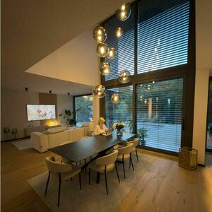 Ljuskrona s.luce Orb glas koppar 20 cm 1 ljus E27 rund 500 cm small 4