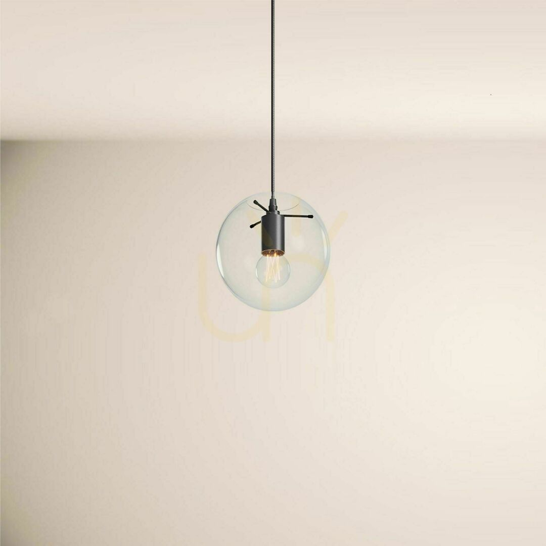 Display Pendellampa s.luce Orb brun glas 50 cm E27 modern Pendellampa s.luce Orb brun glas 50 cm E27 modern