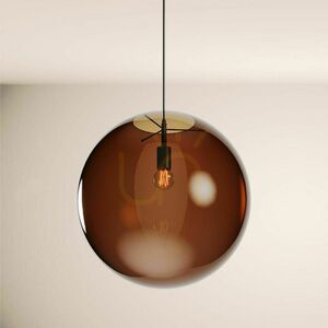 Pendellampa s.luce Orb glas brun Ø30 cm E27 dimbar small 10