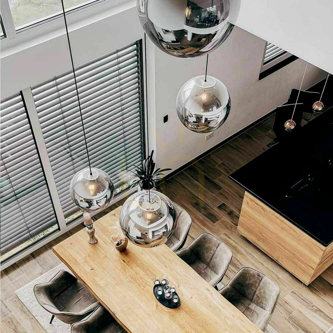 Förhandsvisning Pendellampa s.luce Orb glas koppar 20 cm rund E27 150 cm Pendellampa s.luce Orb glas koppar 20 cm rund E27 150 cm