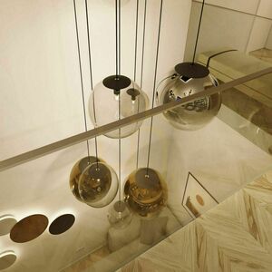 Pendellampa s.luce Orb glas koppar 20 cm rund E27 150 cm 6 Pendellampa s.luce Orb glas koppar 20 cm rund E27 150 cm small 6