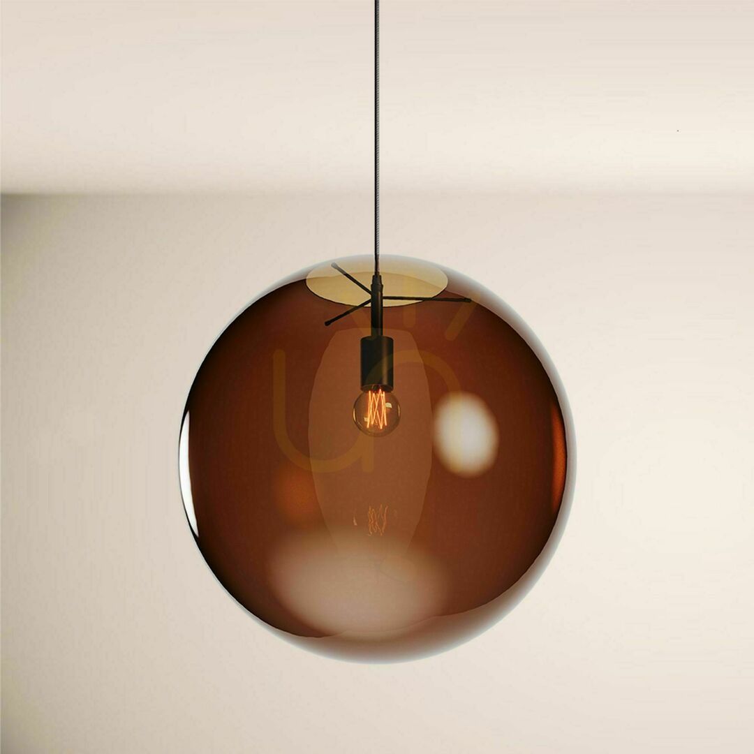 Kontrollera Pendellampa s.luce Orb vit glas 40 cm E27 dimbar Pendellampa s.luce Orb vit glas 40 cm E27 dimbar