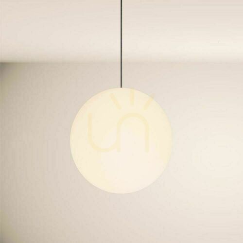 Kontrollera Pendellampa s.luce Orb vit glas 40 cm E27 dimbar
