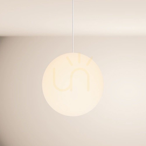 Kontrollera s.luce Orb ljuskrona vit glas 40 cm rund moderna minimalistisk