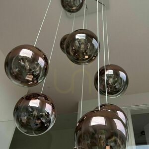 Ljuskrona s.luce Orb glas 30 cm transparent rund modern 1 Ljuskrona s.luce Orb glas 30 cm transparent rund modern small 1