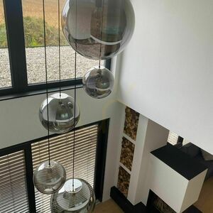 Ljuskrona s.luce Orb glas 30 cm transparent rund modern 10 Ljuskrona s.luce Orb glas 30 cm transparent rund modern small 10
