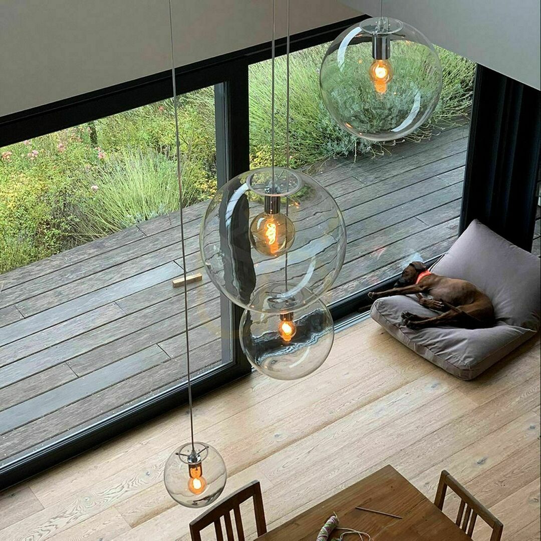 Display Ljuskrona s.luce Orb glas 30 cm transparent rund modern Ljuskrona s.luce Orb glas 30 cm transparent rund modern