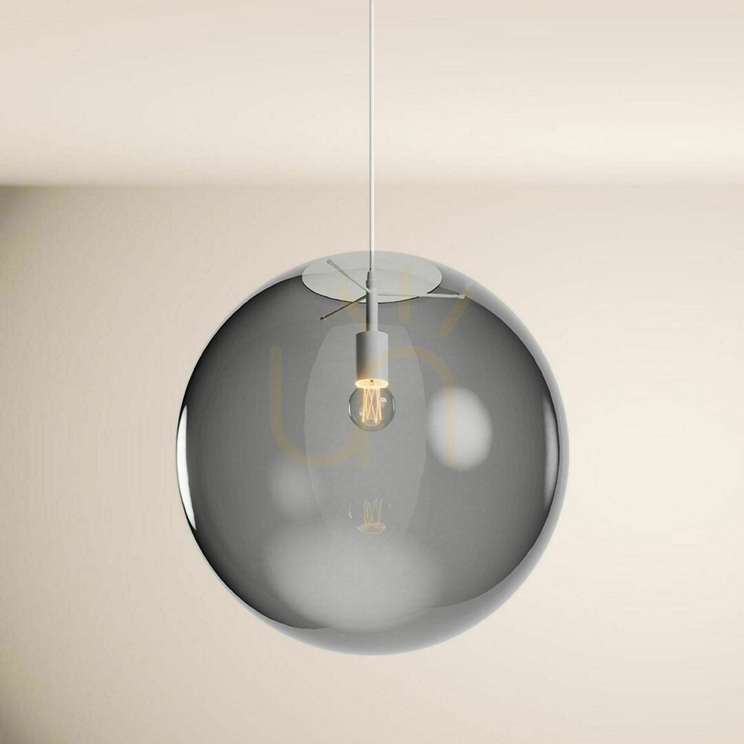 Visa Ljuskrona s.luce Orb glas 30 cm transparent rund modern Ljuskrona s.luce Orb glas 30 cm transparent rund modern