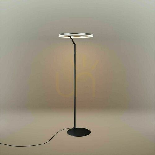 Kontrollera Golvlampa s.luce Ring LED silver Ø60 cm touch-dimmer