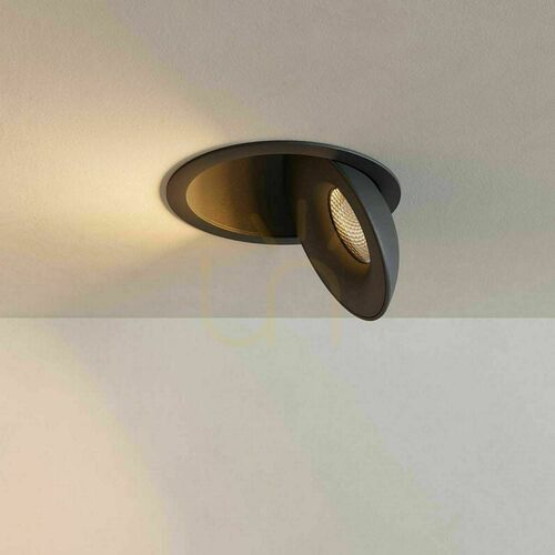 Kontrollera Infälld spotlampa s.luce Santa Deep LED svart dimbar rund 13,8 cm