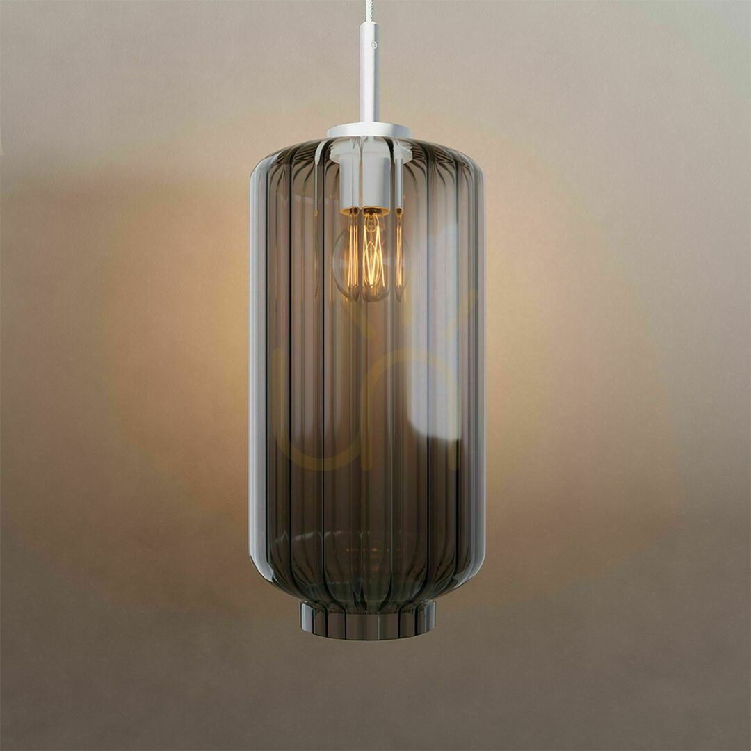 Visa Ljuskrona s.luce Velo glas och metall brun 20 cm E27 500 cm Ljuskrona s.luce Velo glas och metall brun 20 cm E27 500 cm