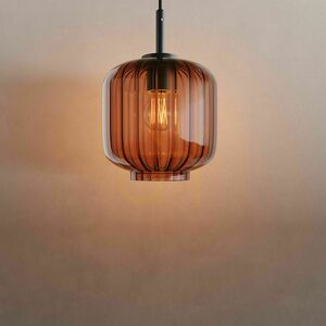s.luce Velo glaspendellampa transparent 25 cm E27 modern small 10