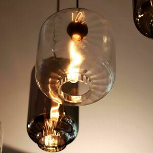 Ljuskrona s.luce Velo glaspendel rökig, 1 ljuspunkt, E27, 18 cm 4 Ljuskrona s.luce Velo glaspendel rökig, 1 ljuspunkt, E27, 18 cm small 4