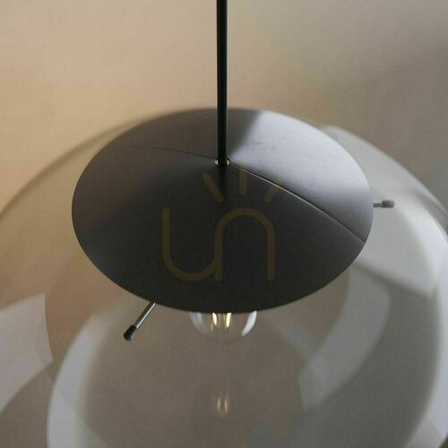 Kontrollera Lampskärm s.luce Orb svart plast rund 30 cm