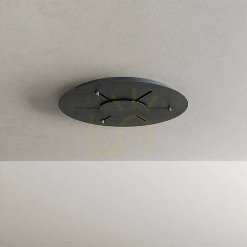Kontrollera Ljuskrona s.luce Belluna 5 lampor transparent glas Ø60 cm
