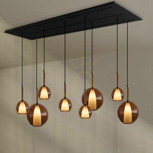 Ljuskrona s.luce Belluna 8-ljus Rökig 24 cm minimalism 1 Ljuskrona s.luce Belluna 8-ljus Rökig 24 cm minimalism small 1