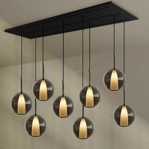 Ljuskrona s.luce Belluna 8-ljus Rökig 24 cm minimalism 11 Ljuskrona s.luce Belluna 8-ljus Rökig 24 cm minimalism small 11