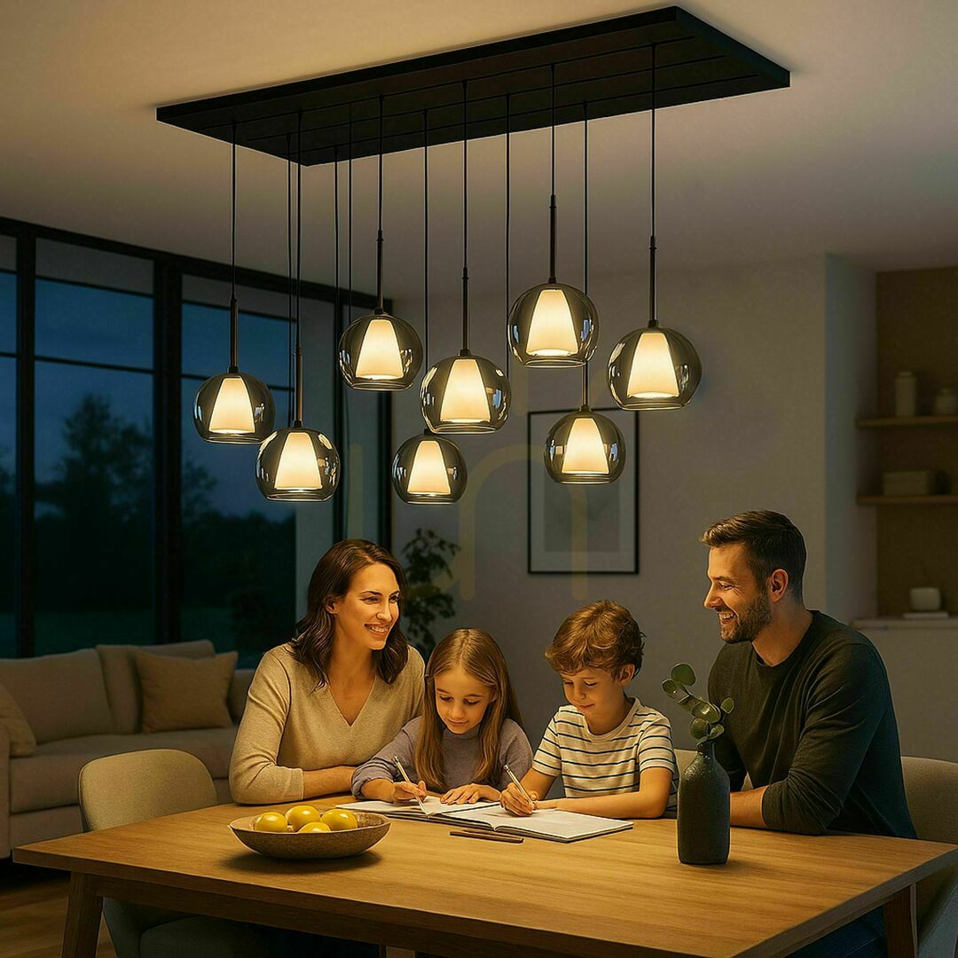 Förhandsvisning Ljuskrona s.luce Belluna 8-ljus Rökig 24 cm minimalism Ljuskrona s.luce Belluna 8-ljus Rökig 24 cm minimalism