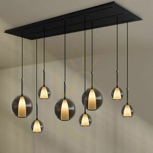 Ljuskrona s.luce Belluna 8-ljus Rökig 24 cm minimalism 3 Ljuskrona s.luce Belluna 8-ljus Rökig 24 cm minimalism small 3