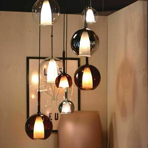 Ljuskrona s.luce Belluna 8-ljus Rökig 24 cm minimalism 9 Ljuskrona s.luce Belluna 8-ljus Rökig 24 cm minimalism small 9
