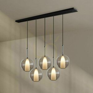 Ljuskrona s.luce Belluna 5-ljus multicolor glas metall rund 7 Ljuskrona s.luce Belluna 5-ljus multicolor glas metall rund small 7