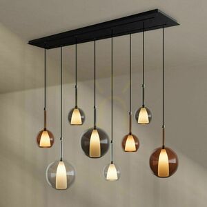 Ljuskrona s.luce Belluna 8-armad transparent glas 160 cm rund 4 Ljuskrona s.luce Belluna 8-armad transparent glas 160 cm rund small 4