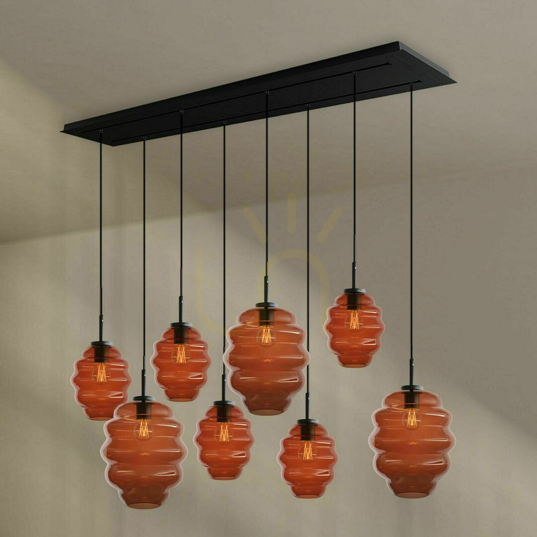 Förhandsvisning Ljuskrona s.luce Echos 8-armad glas metall transparent Ø18/25 cm Ljuskrona s.luce Echos 8-armad glas metall transparent Ø18/25 cm