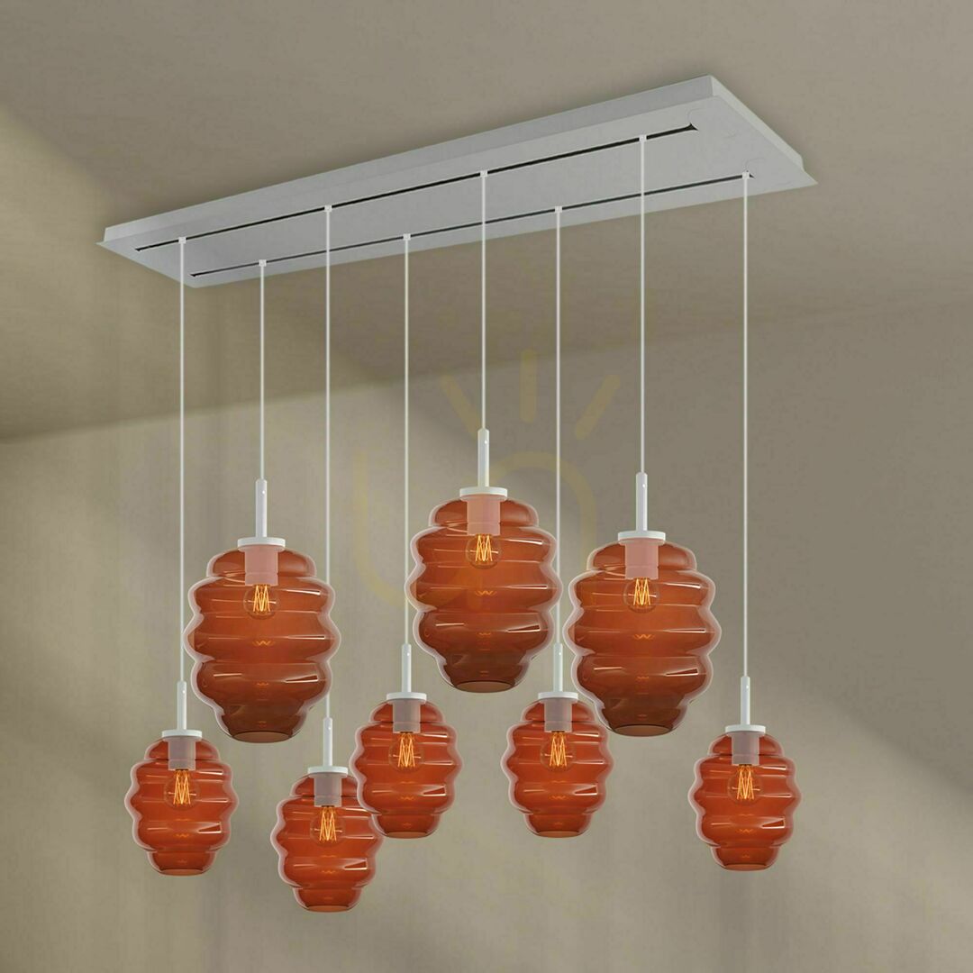 Förhandsvisning Ljuskrona s.luce Echos 8-armad glas metall transparent Ø18/25 cm Ljuskrona s.luce Echos 8-armad glas metall transparent Ø18/25 cm