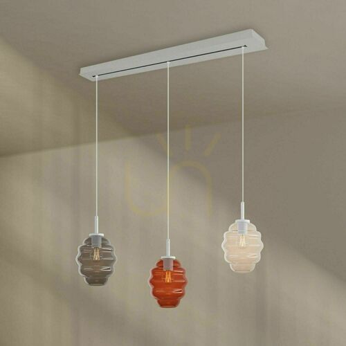 Kontrollera Ljuskrona s.luce Echos 3-armad multicolor E27 taklampa 18 cm