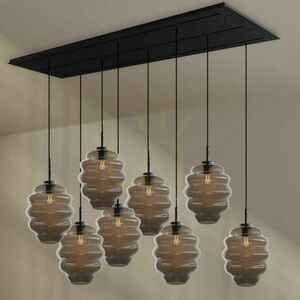 Ljuskrona s.luce Echos 8-armad flerfärgad Ø25 cm E27 minimalistisch small 12