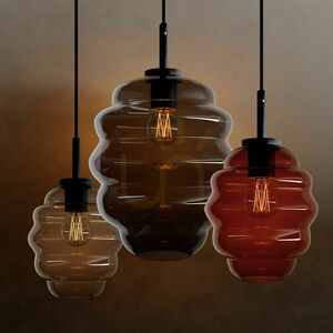Ljuskrona s.luce Echos vit glas metall 5 ljuspunkter E27 Ø18 cm small 14