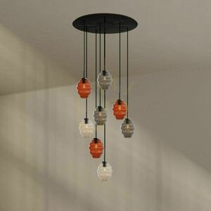 Ljuskrona s.luce Echos 8-armad flerfärgad Ø80 cm small 4
