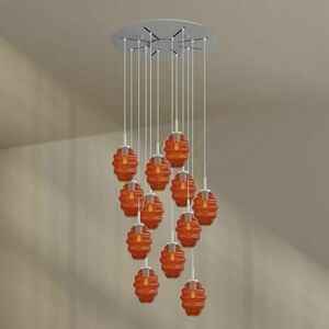 Ljuskrona s.luce Echos 12-armad transparent glas Ø 80 cm small 5