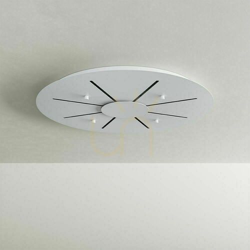 Kontrollera Ljuskrona s.luce Echos 12-armad brun glas metall Ø80 cm, vit upphängning