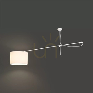 Vit taklampa Nowodvorski VIPER 6640 med arm, 1×E27 small 2