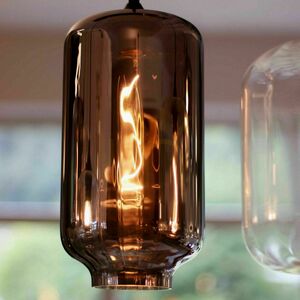 Ljuskrona s.luce Velo 3-ljus glas transparent E27 modern 18 cm small 3