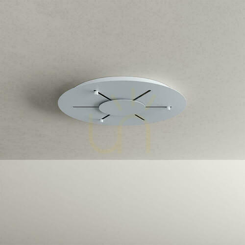 Kontrollera Pendellampa s.luce Velo med 5 ljuspunkter, brunt glas Ø18 cm, vitt takfäste Ø60 cm
