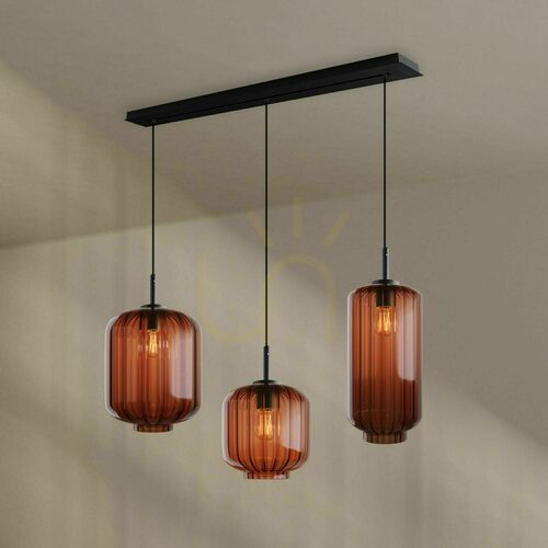 Kontrollera Ljuskrona s.luce Velo vit glas metall 3 lampor Ø18/20/25 cm