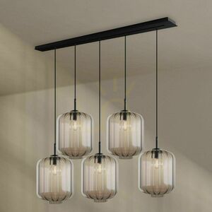 Ljuskrona s.luce Velo 5-armad flerfärgad 25 cm E27 minimalistisk matsal small 3