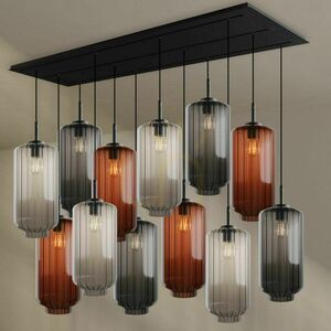Ljuskrona s.luce Velo svart glas metall 12-armad Ø18 cm 4 Ljuskrona s.luce Velo svart glas metall 12-armad Ø18 cm small 4