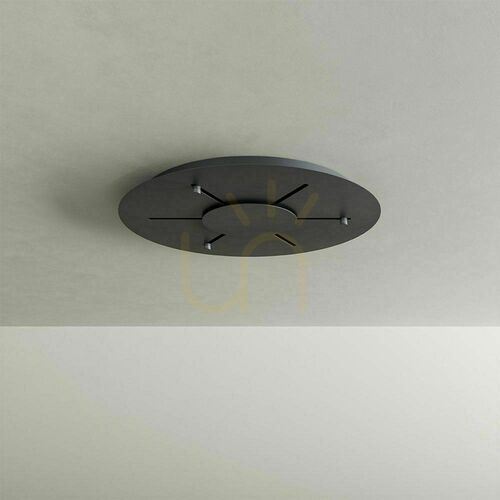 Kontrollera Pendellampa s.luce Santa Air LED svart 5 ljuspunkter takkopp Ø 60 cm 2700 K