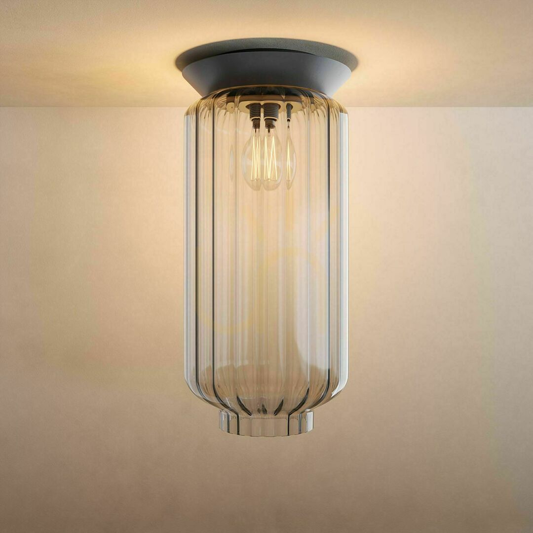 Kontrollera Plafond s.luce Velo i glas, transparent, E27 Plafond s.luce Velo i glas, transparent, E27