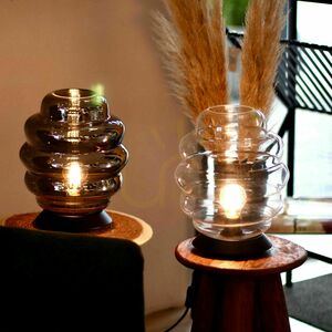 s.luce Echos bordslampa i brunt glas, E27, höjd 31 cm small 10