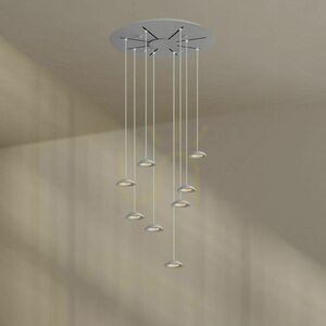 Ljuskrona s.luce Santa Air LED vit Ø80 cm 8 ljuspunkter dimbar 2 Ljuskrona s.luce Santa Air LED vit Ø80 cm 8 ljuspunkter dimbar small 2