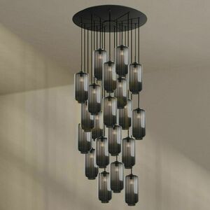 Ljuskrona s.luce Velo 20-armad transparent glas metall Ø120 cm E27 small 3