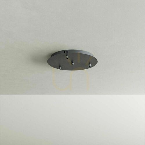 Kontrollera Ljuskrona s.luce Velo svart glas metall 3-armad Ø40 cm